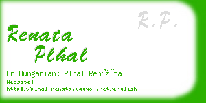 renata plhal business card